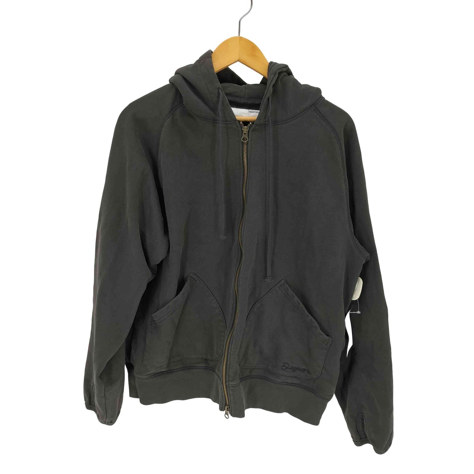 Diaspora skateboards 24AW ジップパーカー　黒 Diaspora skateboards、初実店舗となるフラッグシップストア