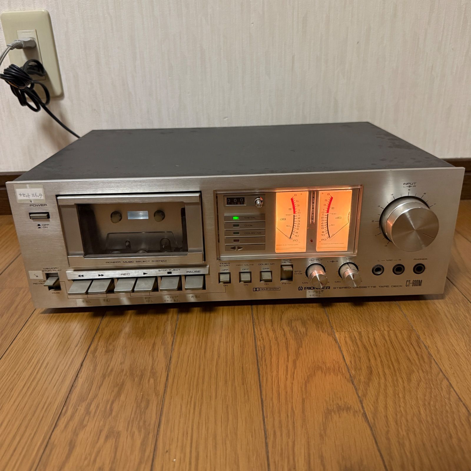 pioneerパイオニア CT-4040A ステレオカセットテープデッキ 稼働品 pioneerパイオニア CT-4040A ステレオカセットテープデッキ 稼働