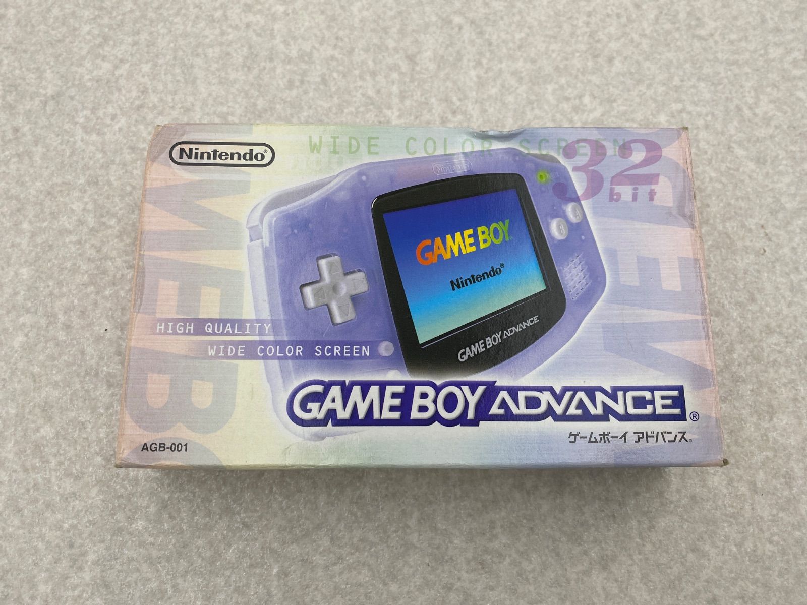 ゲームボーイアドバンス 本体 ミルキーブルー 取扱説明書 き