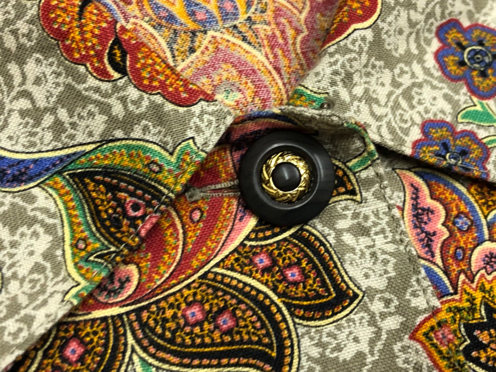 leilian - レリアン Leilian ☆コットン ペイズリー 花柄 半袖 シャツ 9 日本製 レリアン Leilian ☆コットン ペイズリー 花柄 半袖 シャツ 9