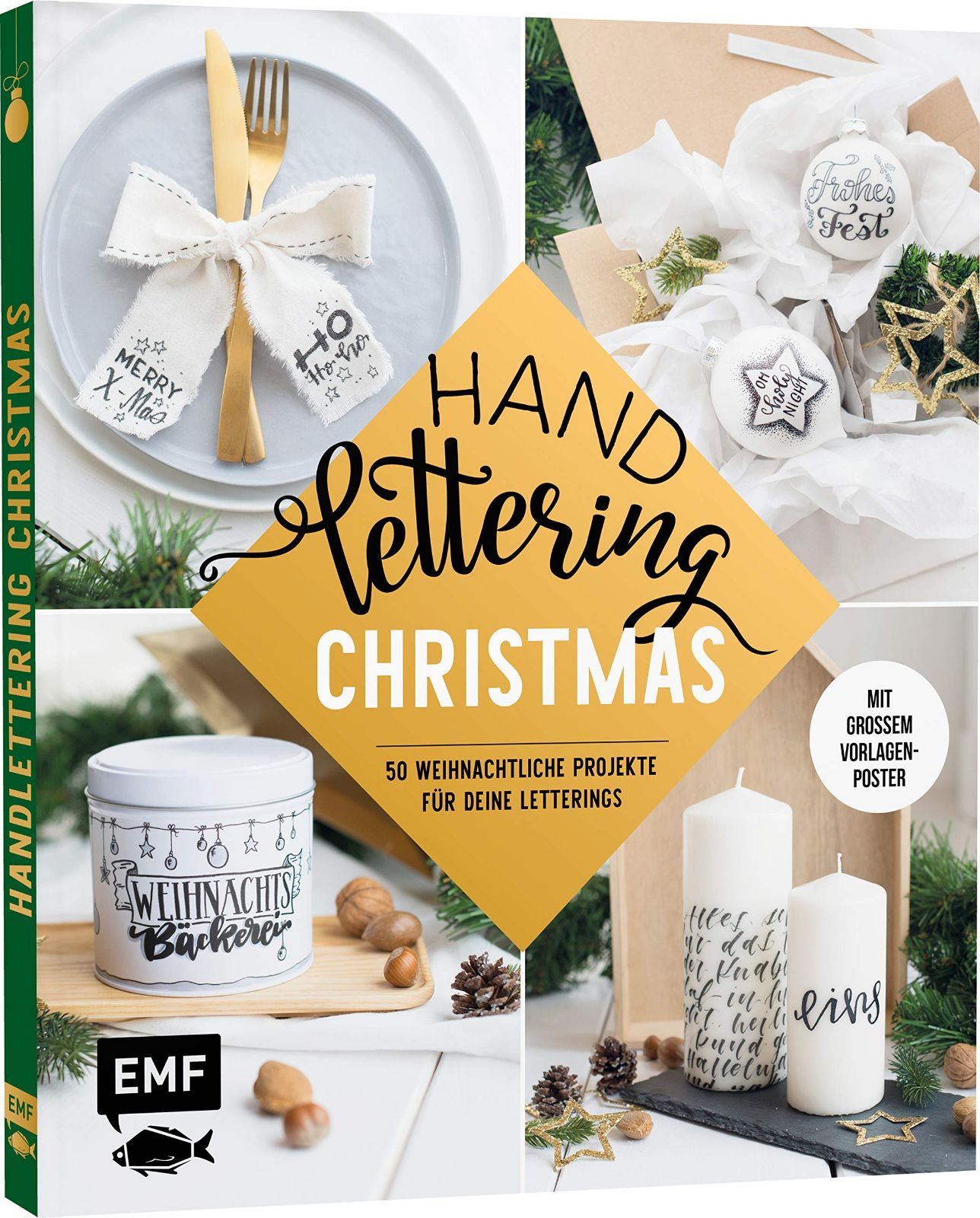Handlettering - Christmas 35 weihnachtliche Projekte fuer deine Letterings mit grossem Vorlagenposter