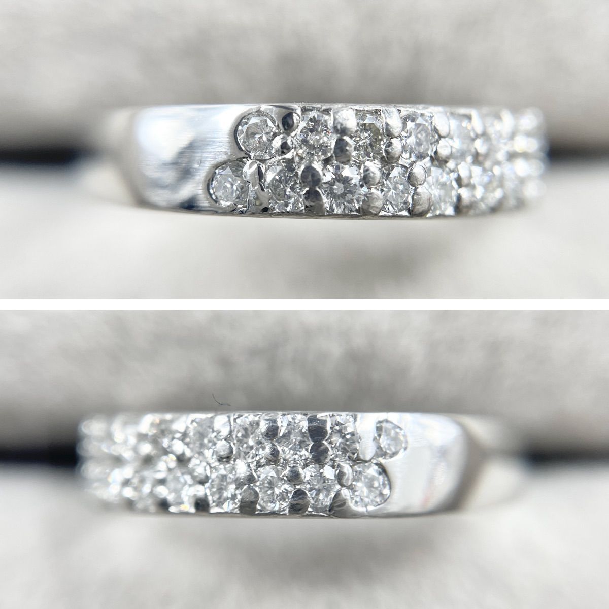 Pt900 天然ダイヤモンド 0.50ct パヴェリング - メルカリ 