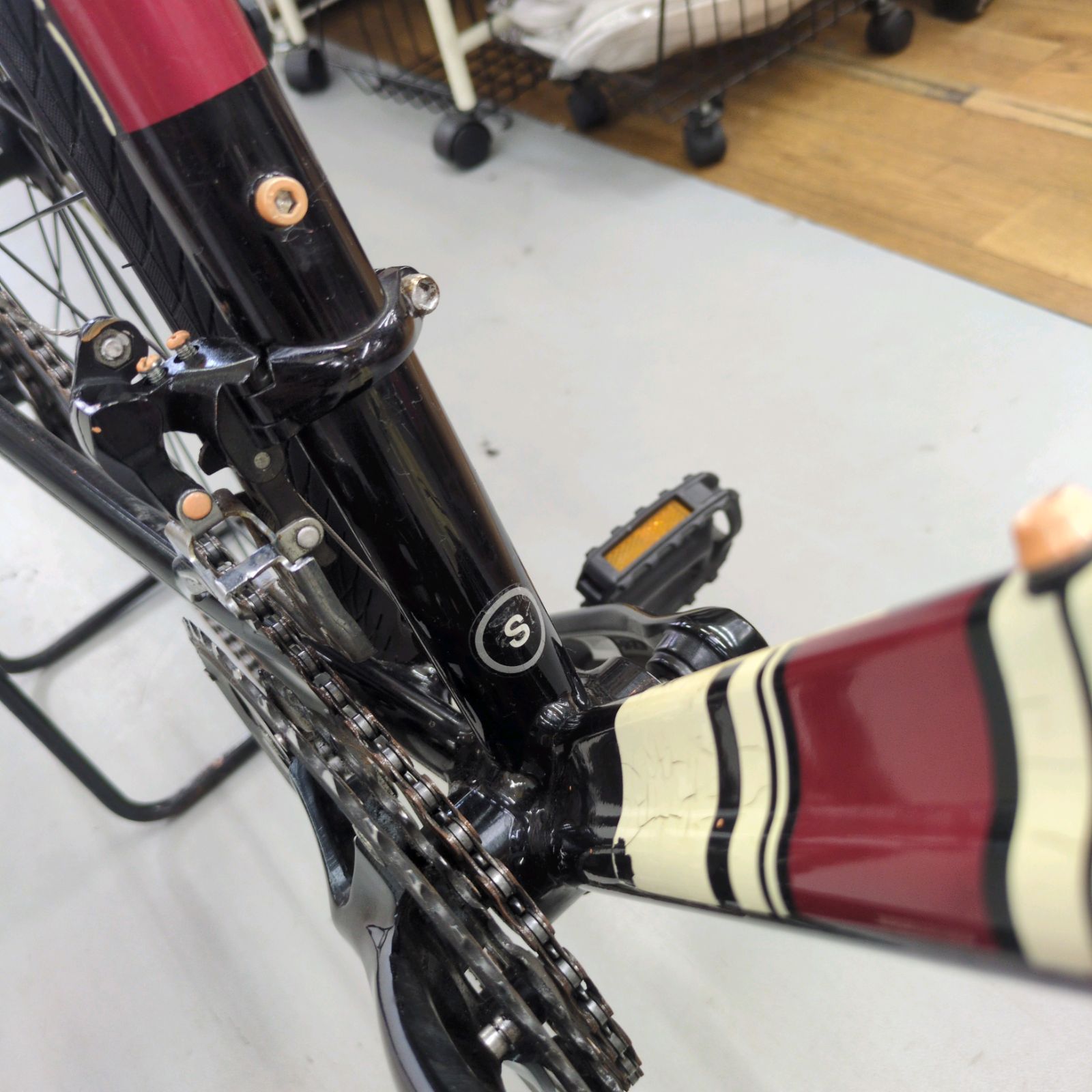 J256 ☆多少キズ使用感有り☆ロードバイク☆OPUS sentiero☆3×9段☆700