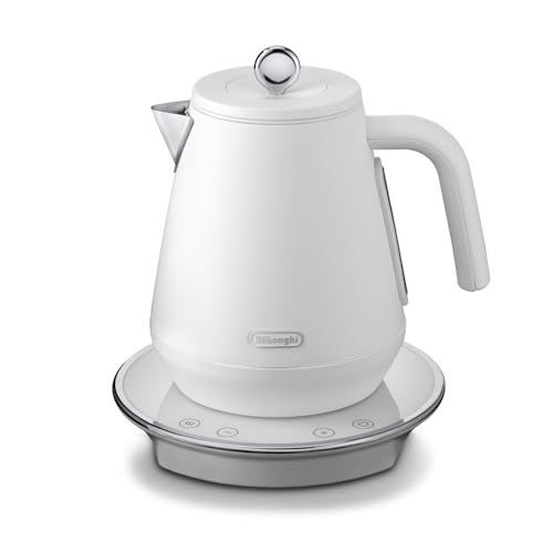 Color ウィムジカルホワイト De Longhi デロンギ 電気ケトル エクレティカ KBY1210J-W 温度調整機能付き