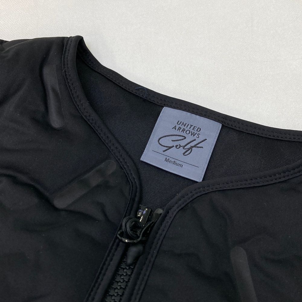 ユナイテッドアローズゴルフ　ジップジャケット　グレー×黒　Ｓ　メンズ ユナイテッドアローズゴルフ ジップジャケット グレー×黒 S