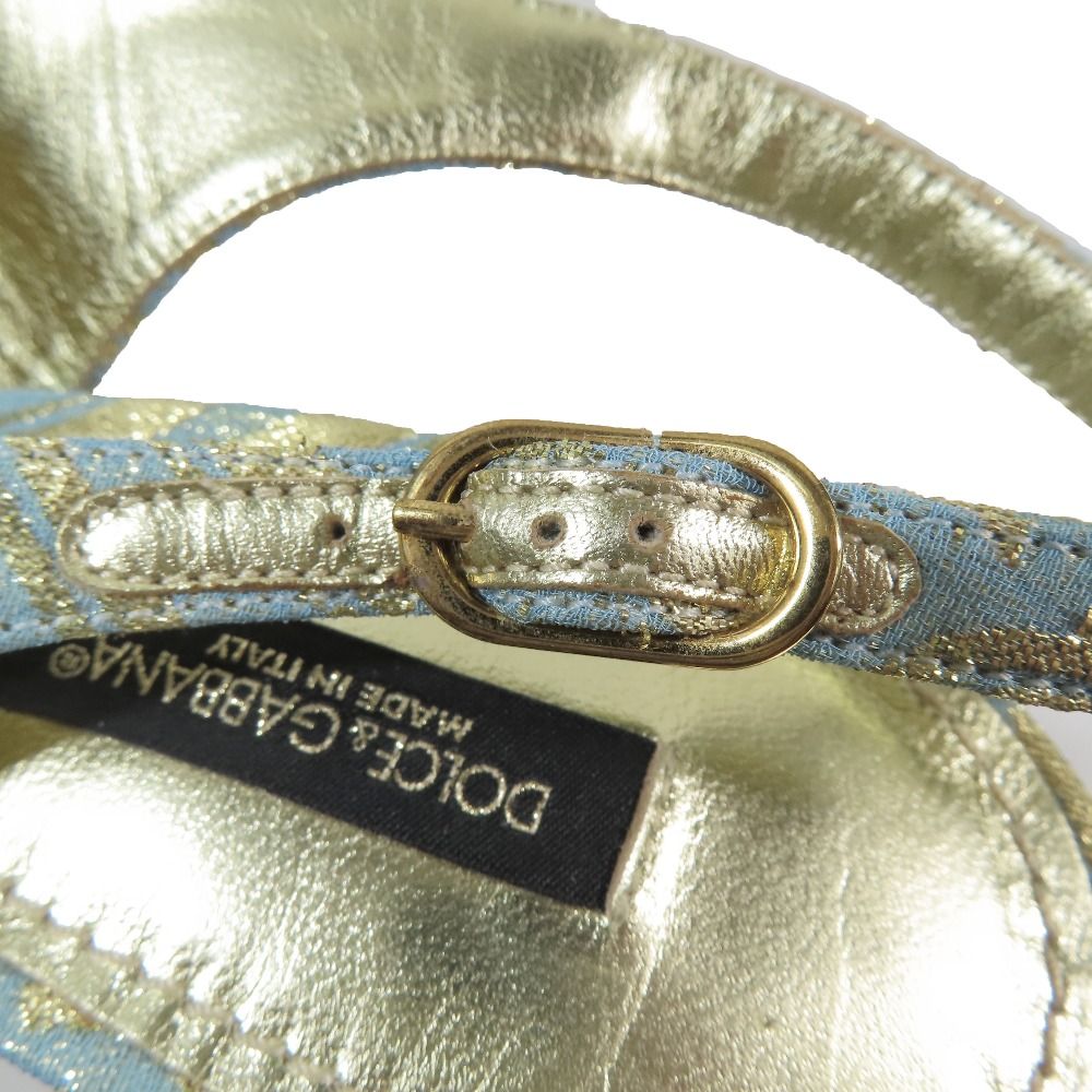 新品同様 DOLCE&GABBANA ドルチェアンドガッバーナ スリングバック 総  