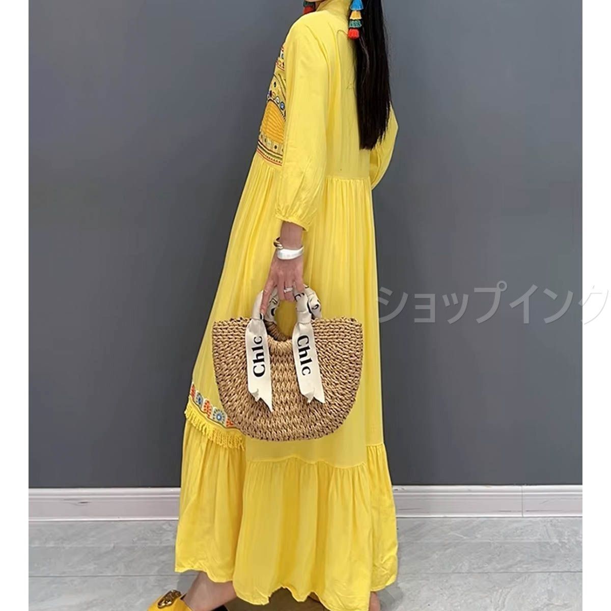 エスニック 刺繍入り