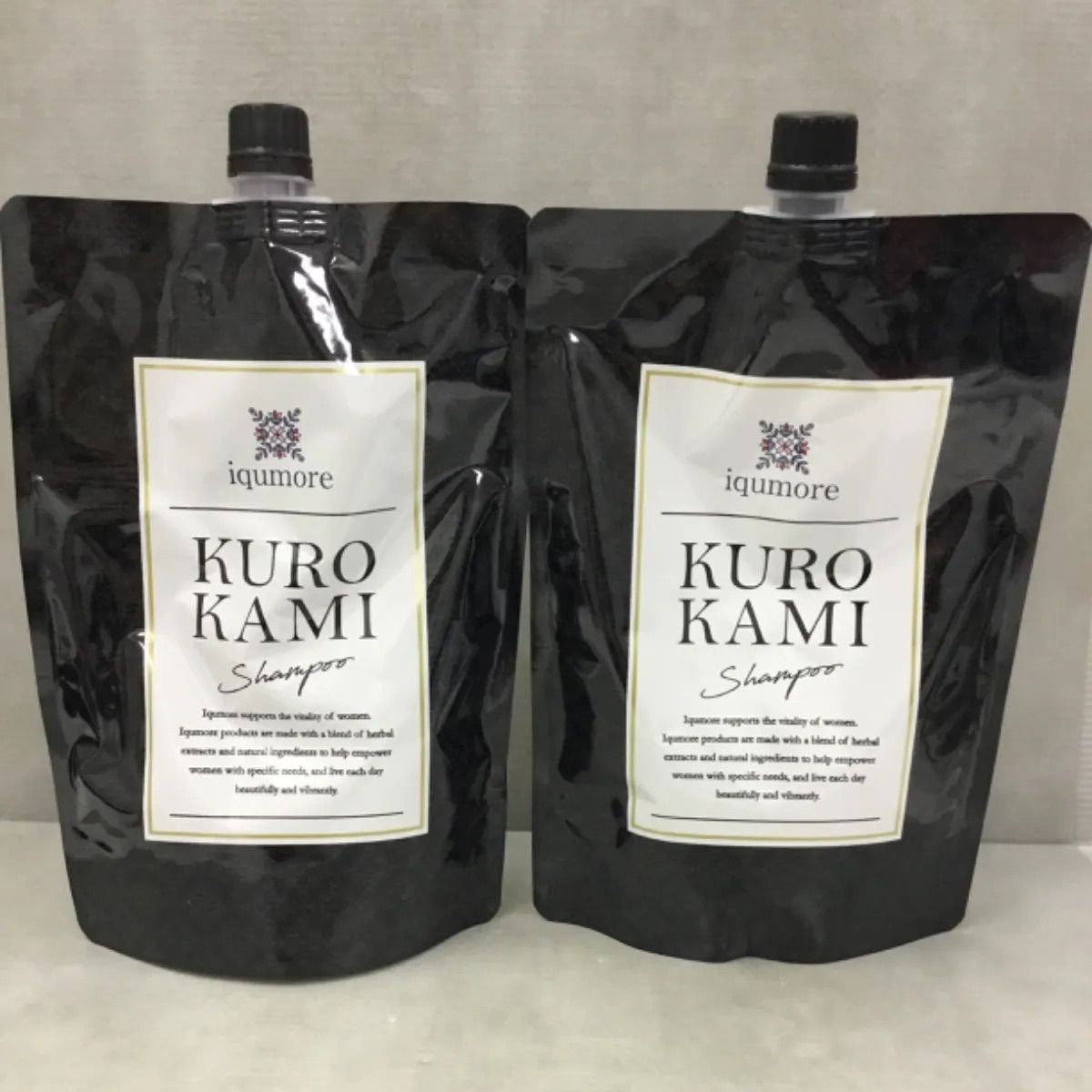 新品イクモア クロカミシャンプー ナチュラルブラック400g 6個セット