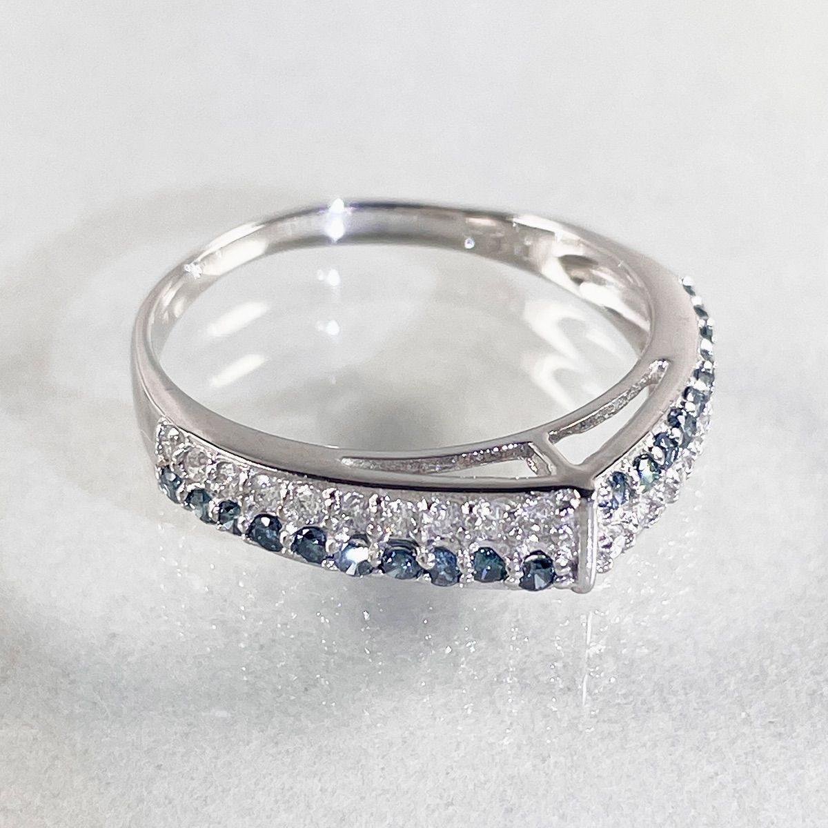 天然ダイヤモンドリング 0.43ct/Pt900/12号 Pt900 しずく 0.12ct 天然ダイヤモンド リング 指輪 雫 涙