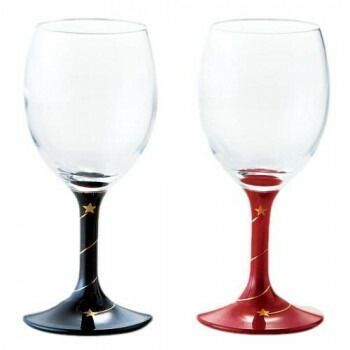 漆塗ペアワイングラス 大 星に願いを 25069