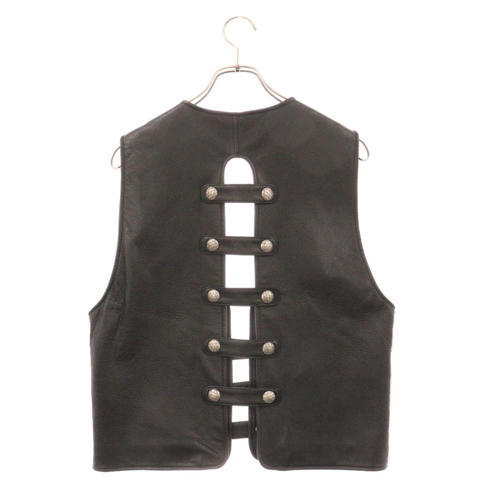 THUG CLUB (サグクラブ) GOAT SKIN LEATHER VEST ゴートスキン レザー 