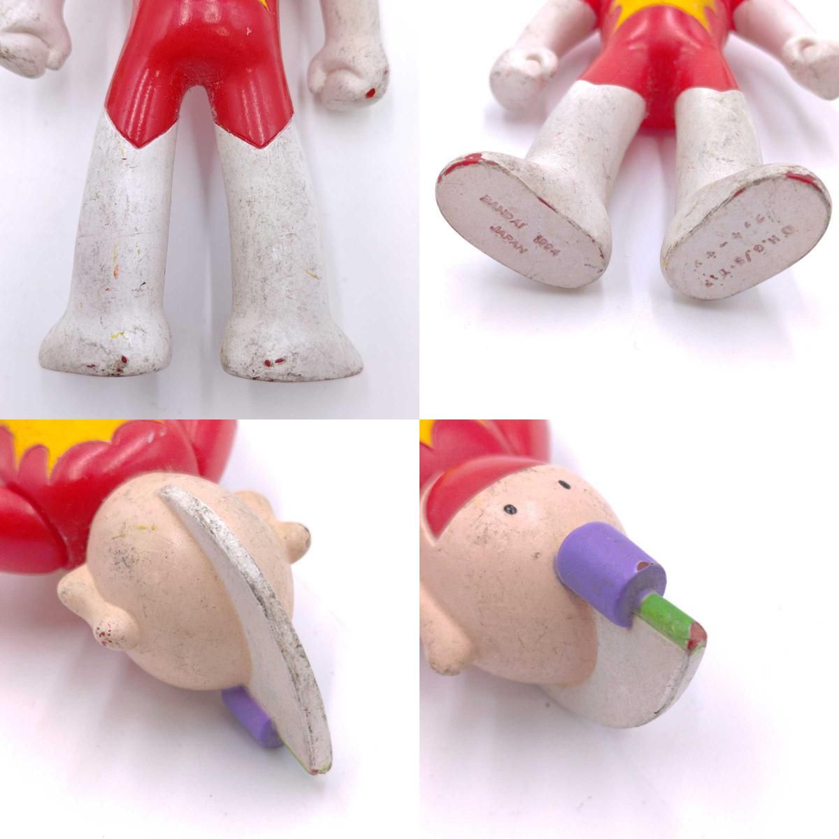 り*う様 とってもラッキーマン　バンダイ　ソフビ　フィギュア　レトロ　1994年 り*う様 とってもラッキーマン バンダイ ソフビ フィギュア