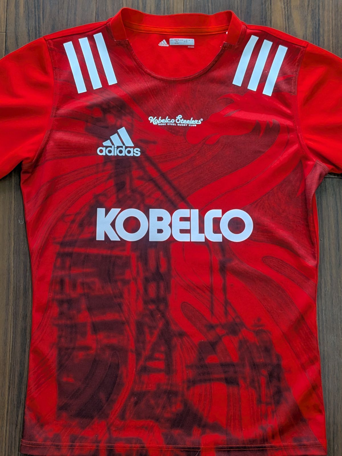 日本製 adidas ラグビー 神戸コベルコスティーラーズ ユニフォーム adidas ラグビー 神戸コベルコスティーラーズ 神戸製鉄