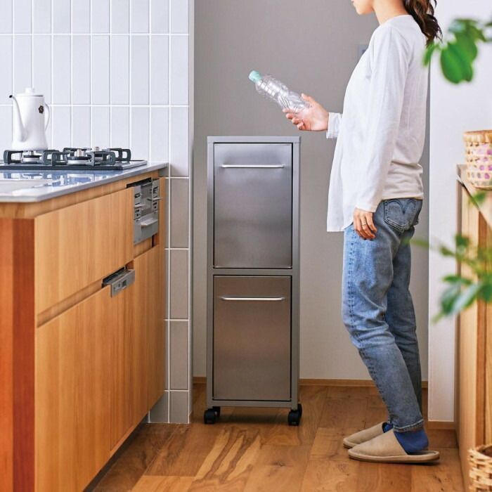 セトクラフト TRASH DOUBLE ダストボックス ステングレー S23-0592