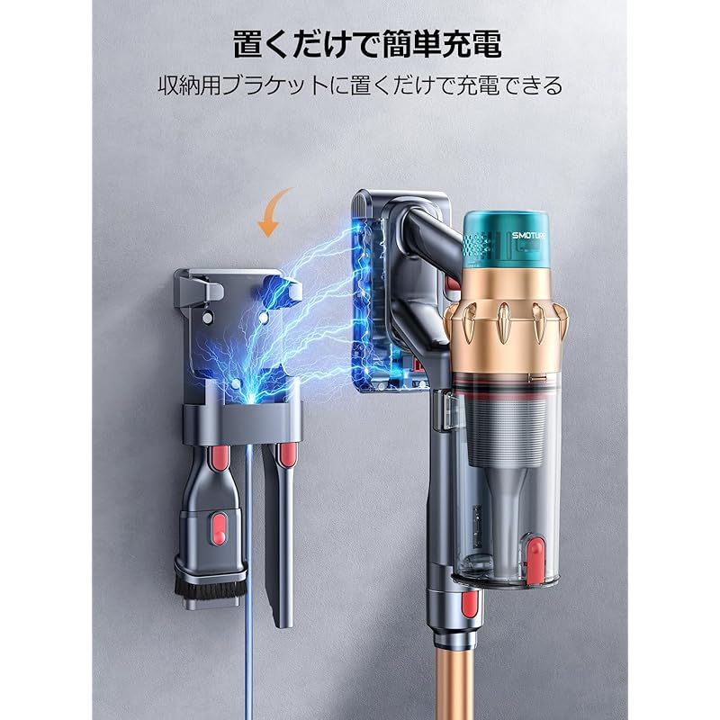 コードレス掃除機 【2024革新モデル】550W 45000pa強力吸引 自立式