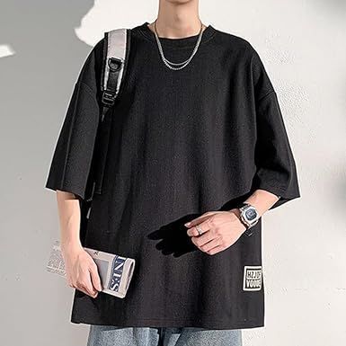 tシャツ メンズ 夏服 半袖 tシャツ メンズ 五分袖 大きいサイズ