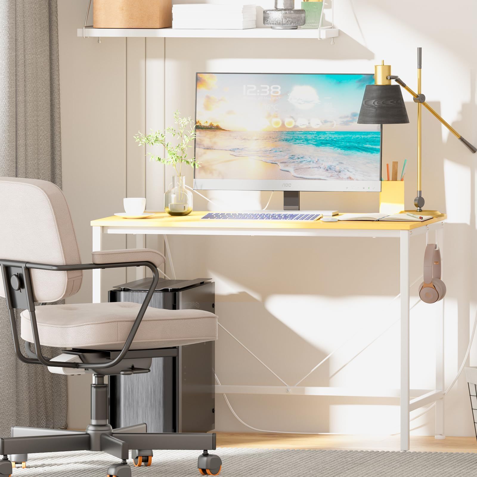 シングルデスク 工具不要