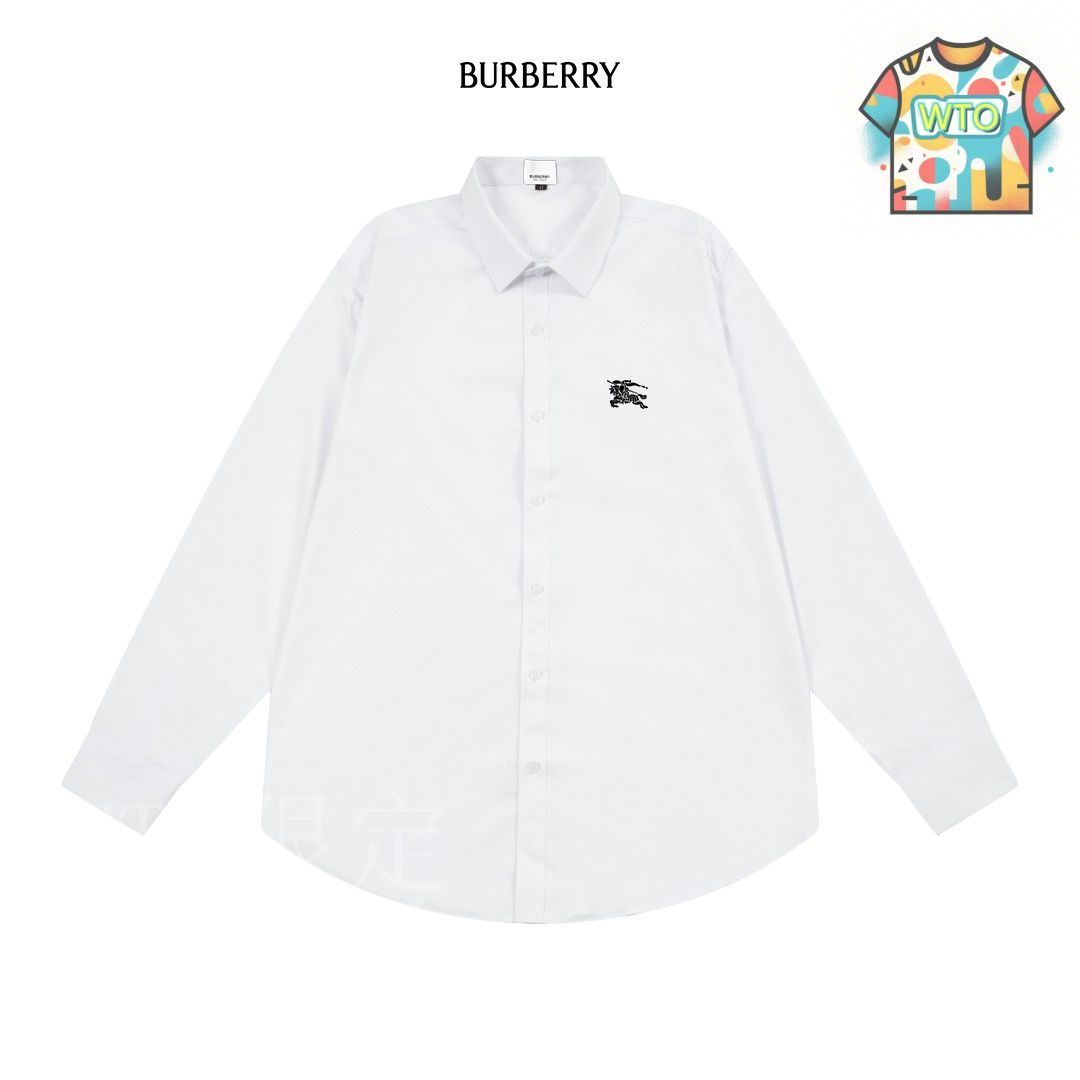 今日 BBR Burberry Classic Logo ロングスリーブシャツ