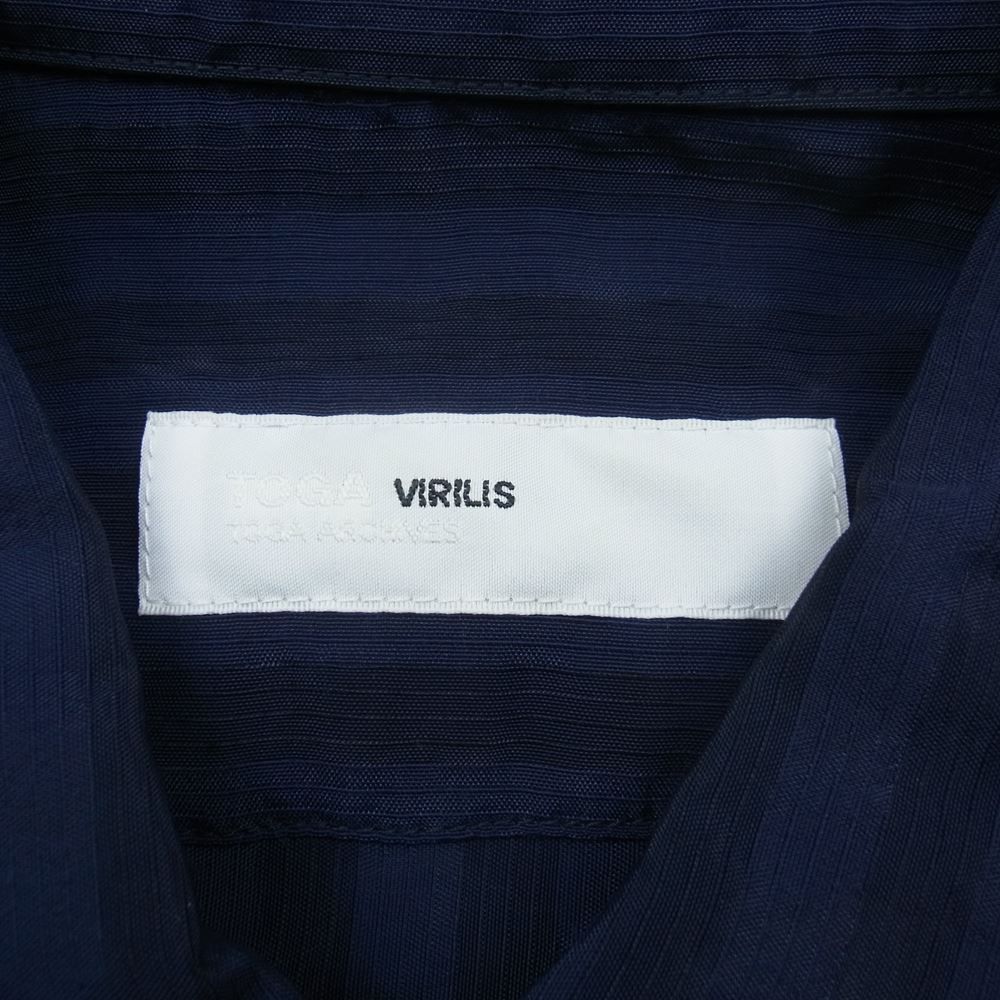 TOGA トーガ 長袖シャツ 20AW TV02-FJ306 VIRILIS ビリリース