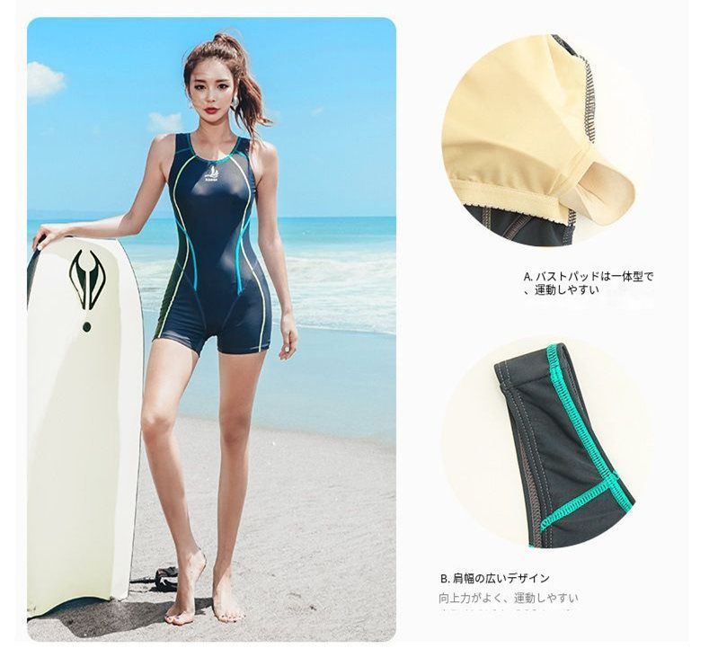 M レディース 競泳水着 練習用 水着 ハーフ 胸パッド付き フィットネス レディース 水着 競泳水着 練習用 水着 ハーフ 胸パッド付き