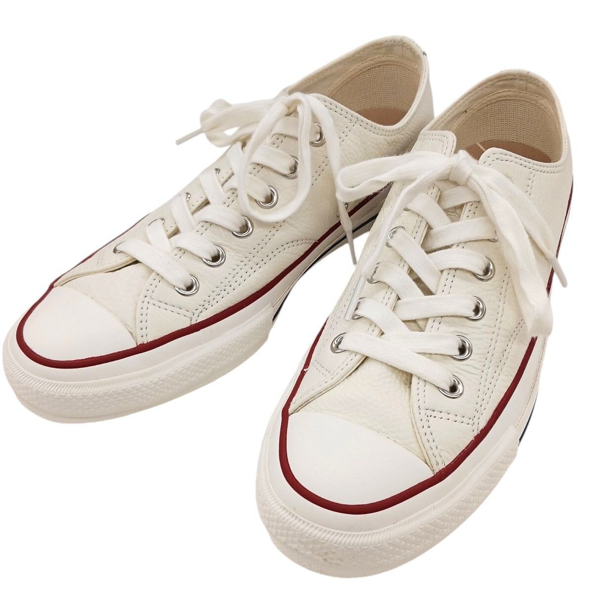 美品 CONVERSE ADIDCT コンバースアディクト Chuck Taylor Leather OX チャックテイラーレザー ホワイト 1CL880  US8 26.5cm - メルカリ