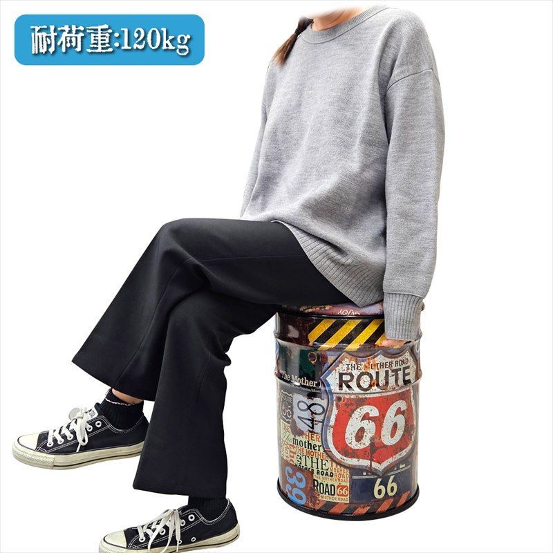 オイル缶 スツール ペール缶 スツール ペール缶 椅子 丸椅子
