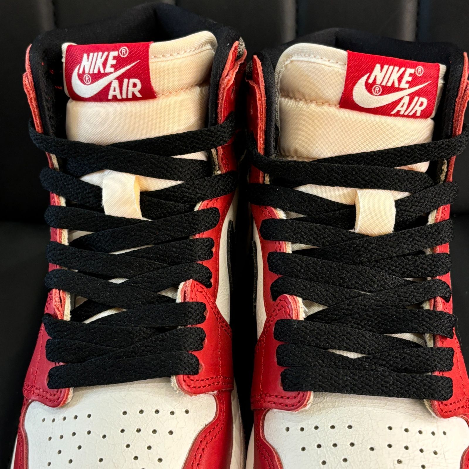 ΩNA3947 綺麗! NIKE AIR JORDAN 1 RETRO HIGH OG GS CHICAGO LOST 