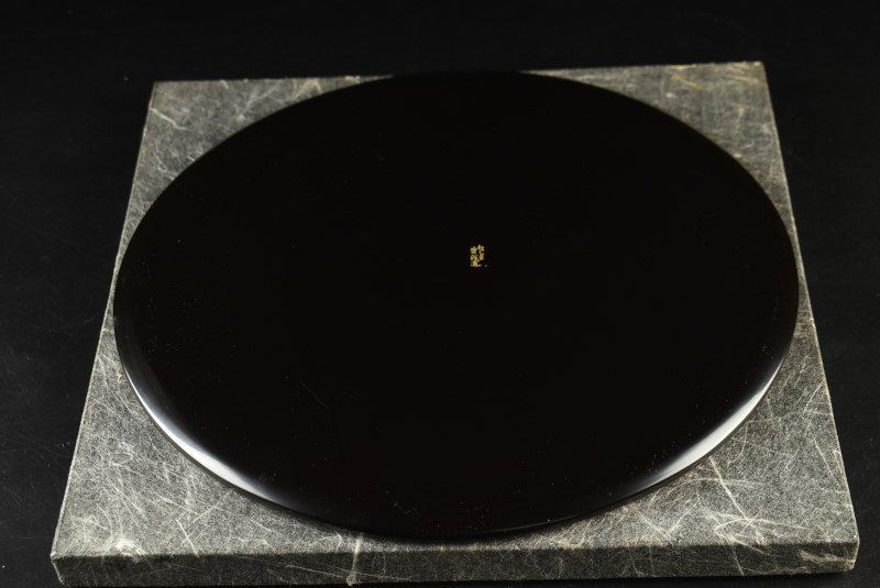 蔵A3301a 輪島塗 曽我路幸 朱塗沈金紅葉文 丸卓上膳 五客 紙箱 WWW_IBETON_RU