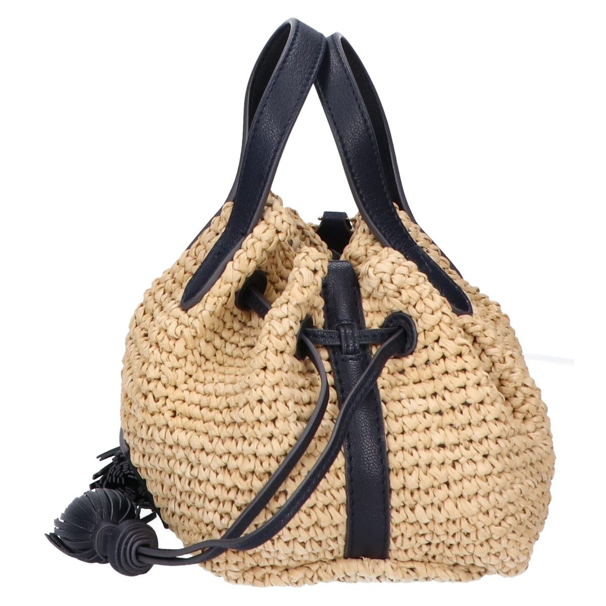 ANYA HINDMARCH 】スモール ラフィア ショルダートート ラフィア Anya