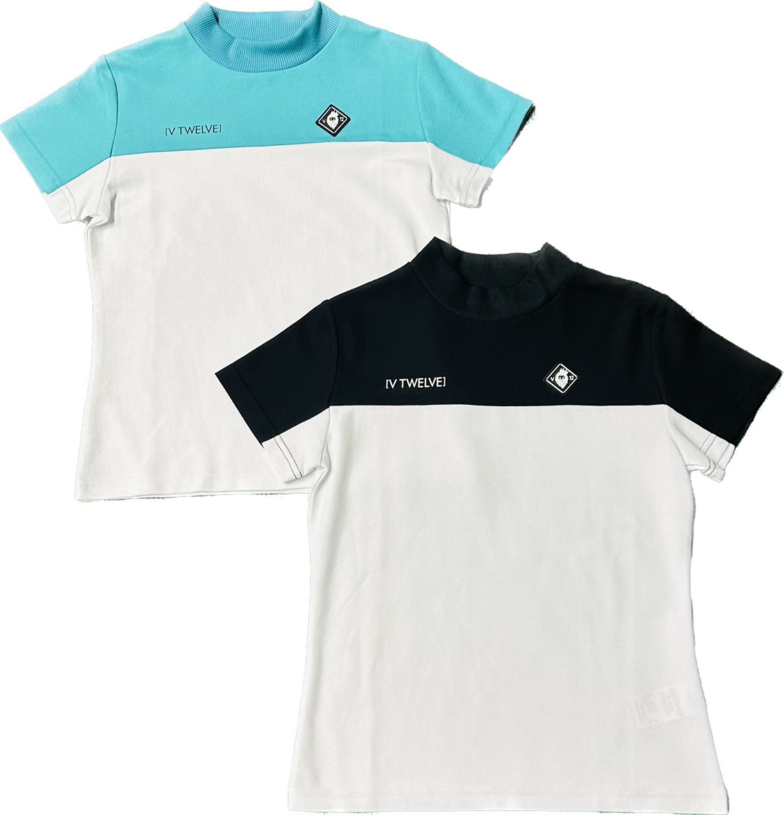 30%OFF】 V12 V-12 ゴルフ レディース V122410-MK04 2TONE MOCK モック