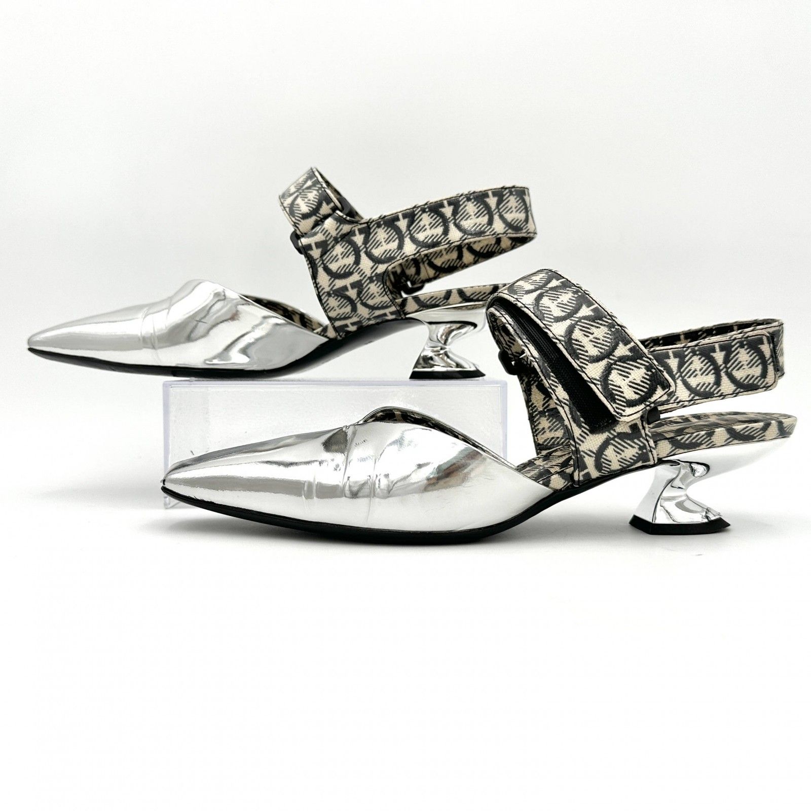 エナメル シルバー