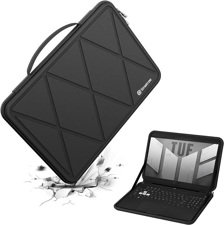Smatree 硬質EVA保護スリーブケース 15.6インチ ASUS TUF Gaming F15/A15、16インチ など X8283-2( Black-For ASUS 16インチ，  For ASUS 16インチ(X8283-2))