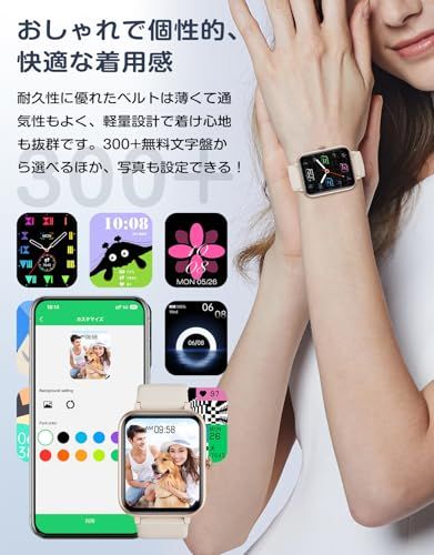 GRV スマートウォッチ 通話機能付き iPhone アンドロイド対応