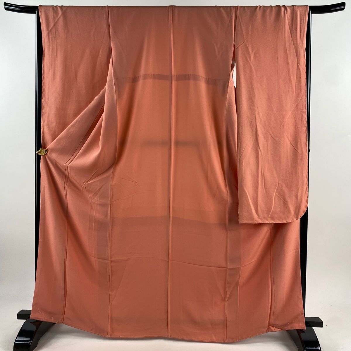 振袖 身丈163.5cm 裄丈65.5cm M 袷 サーモンピンク 正絹 名品