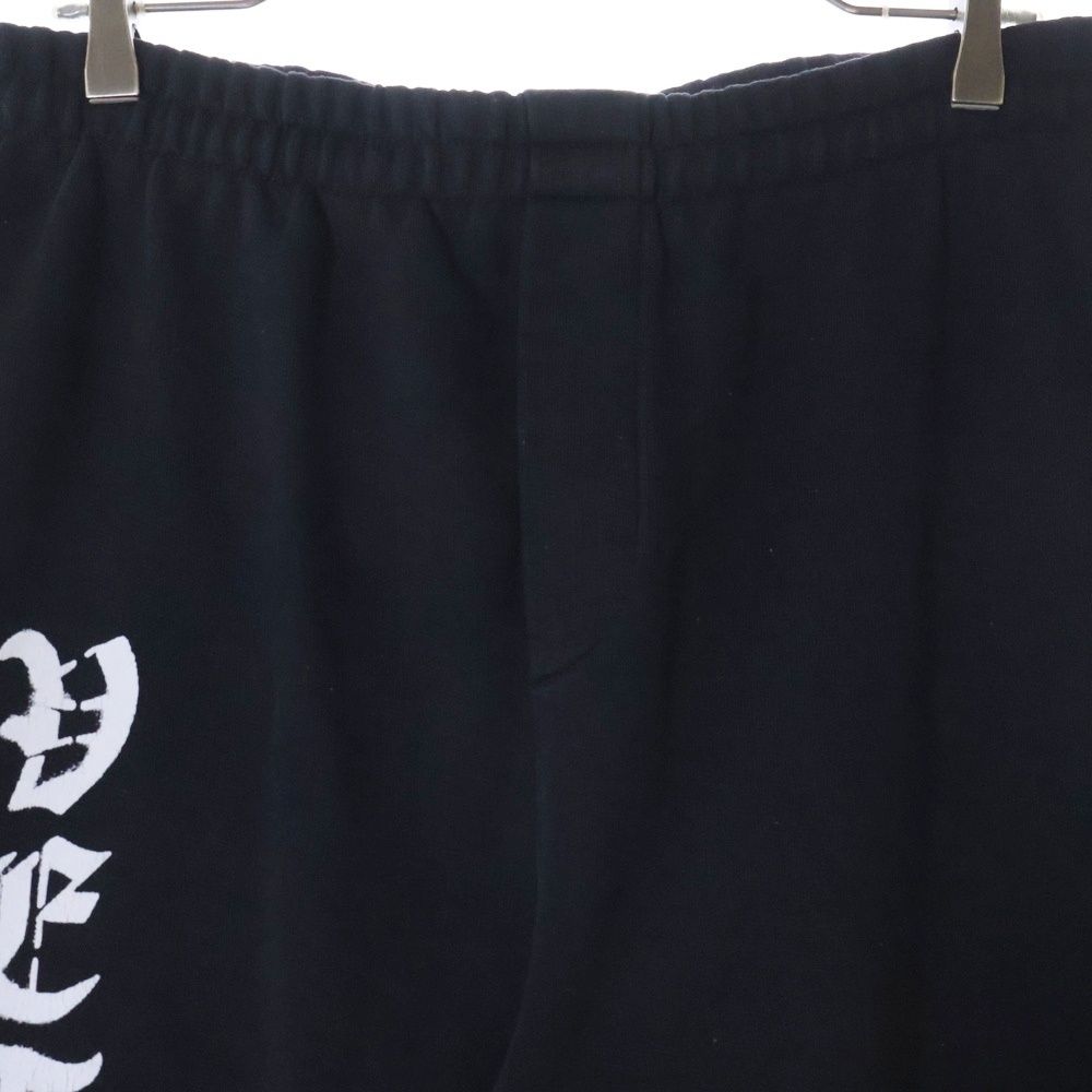 VETEMENTS ヴェトモン　A アナーキー　スウェットパンツ　黒　M 貴重 VETEMENTS (ヴェトモン) 20AW Gothic Logo Anarchy Sweat Pants