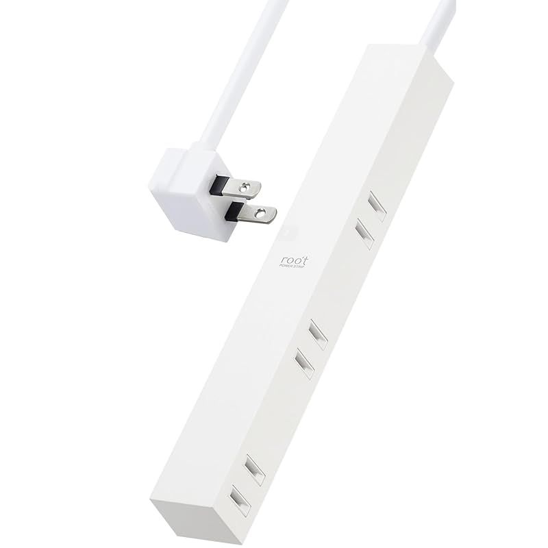 エレコム 電源タップ 見せるインテリア roo´t(ルオット) 6個口 2.5m ホワイト AVT-D3-2625WH 1