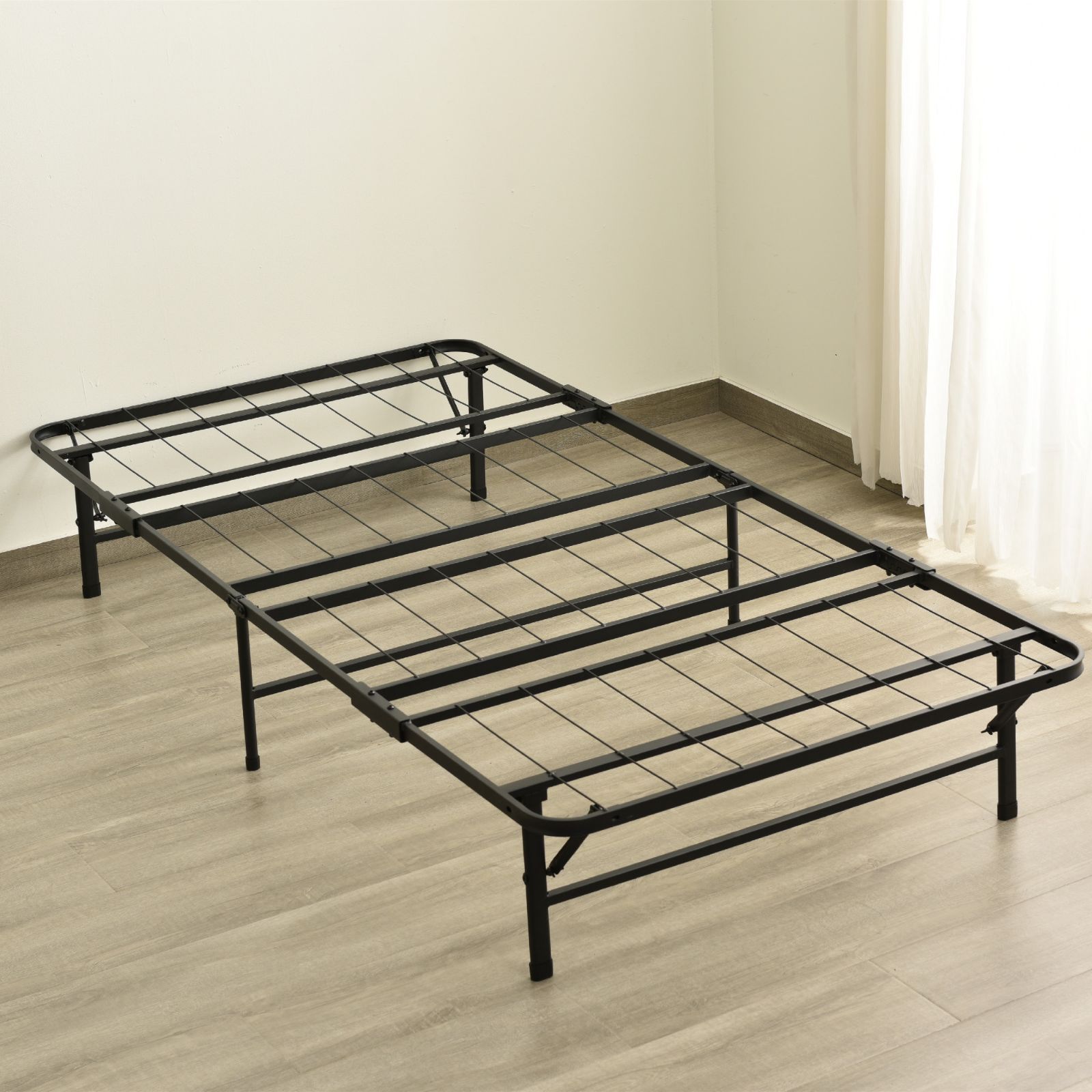 折りたたみベッド パイプベッド シングル 幅195cm×奥行96cm×高さ30cm 組立簡単 下収納 コンパクト 省スペース 耐久性 通気性 頑丈 スチール 耐荷重200kg 一人暮らし 北欧 おしゃれ シンプル