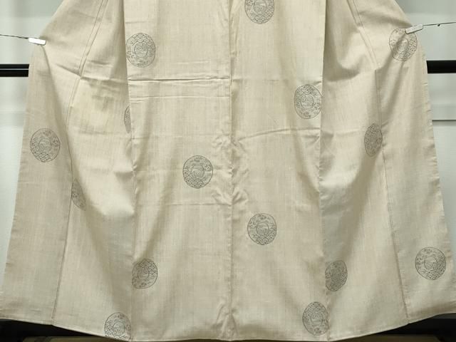 平和屋本店□極上 本場結城紬 重要無形文化財 奥順 モロ入り 100亀甲