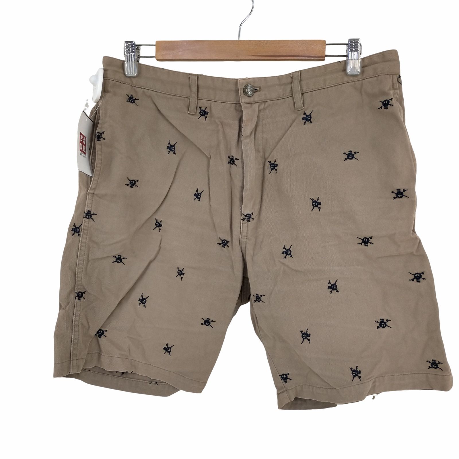 ステューシー Stussy ドクロ刺繍 総柄 コットンショーツ メンズ  34
