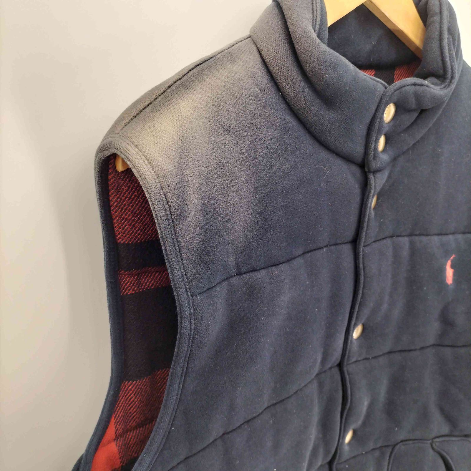 ポロバイラルフローレン 90's ニット ベスト フード ポニー刺繍 ジップ ポロバイラルフローレン Polo by RALPH LAUREN 90s ポニー刺繍