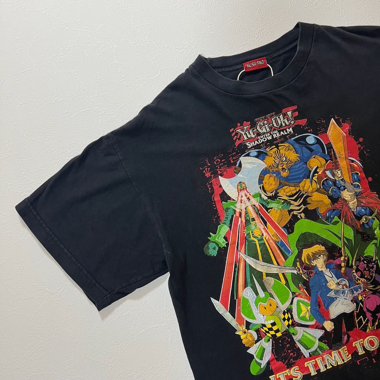 遊戯王 城之内 アニメ Tシャツ 黒 古着 - メルカリ