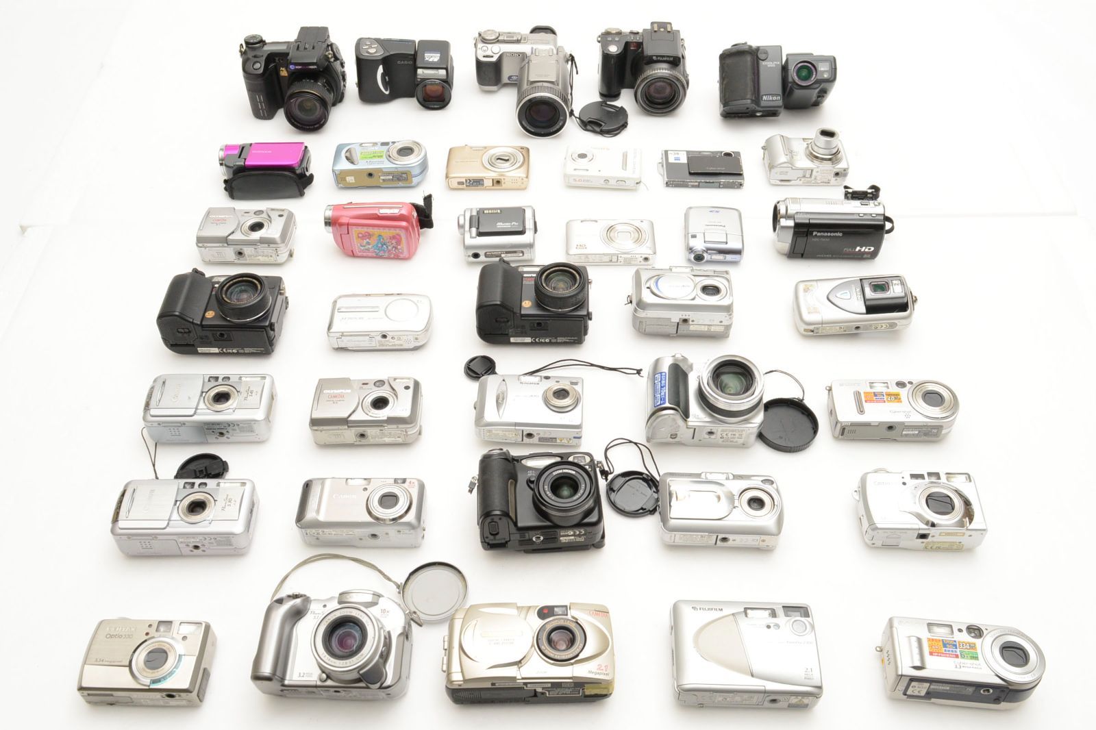 デジタルカメラ Panasonic SONY Nikon ジャンク品 まとめ 5台