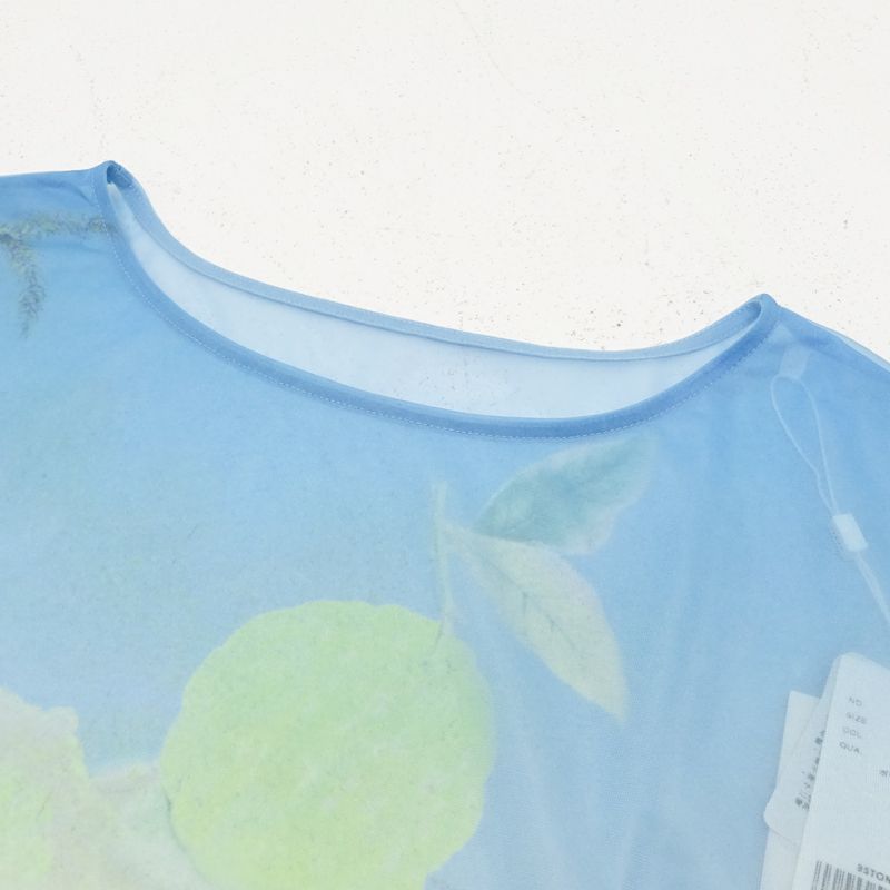 三重店】AMERI｜アメリ VINTAGE ILLUSTRATION PRINT SHEER TOP