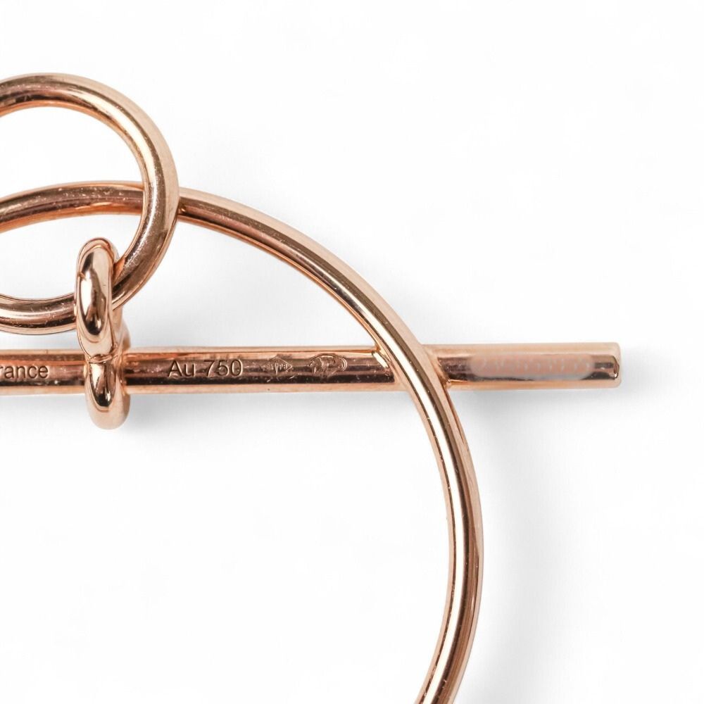 新品同様 HERMES エルメス エシャペ PM トグルクラスプ ピアス 750 K18