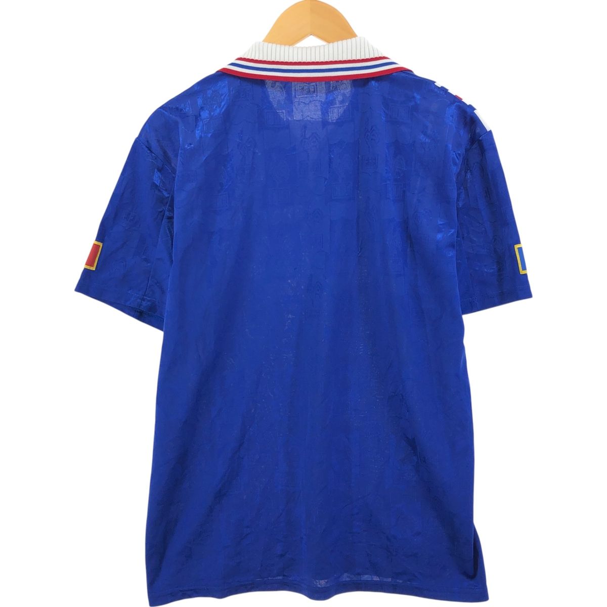 古着 90年代 アディダス adidas フランス代表 総柄 トリコロールカラー