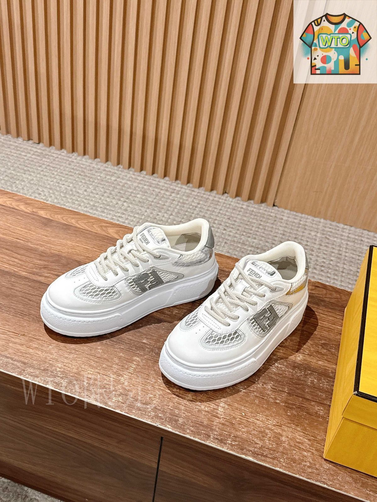 FENDI フェンディ Match 厚底スポーツシューズ02-3