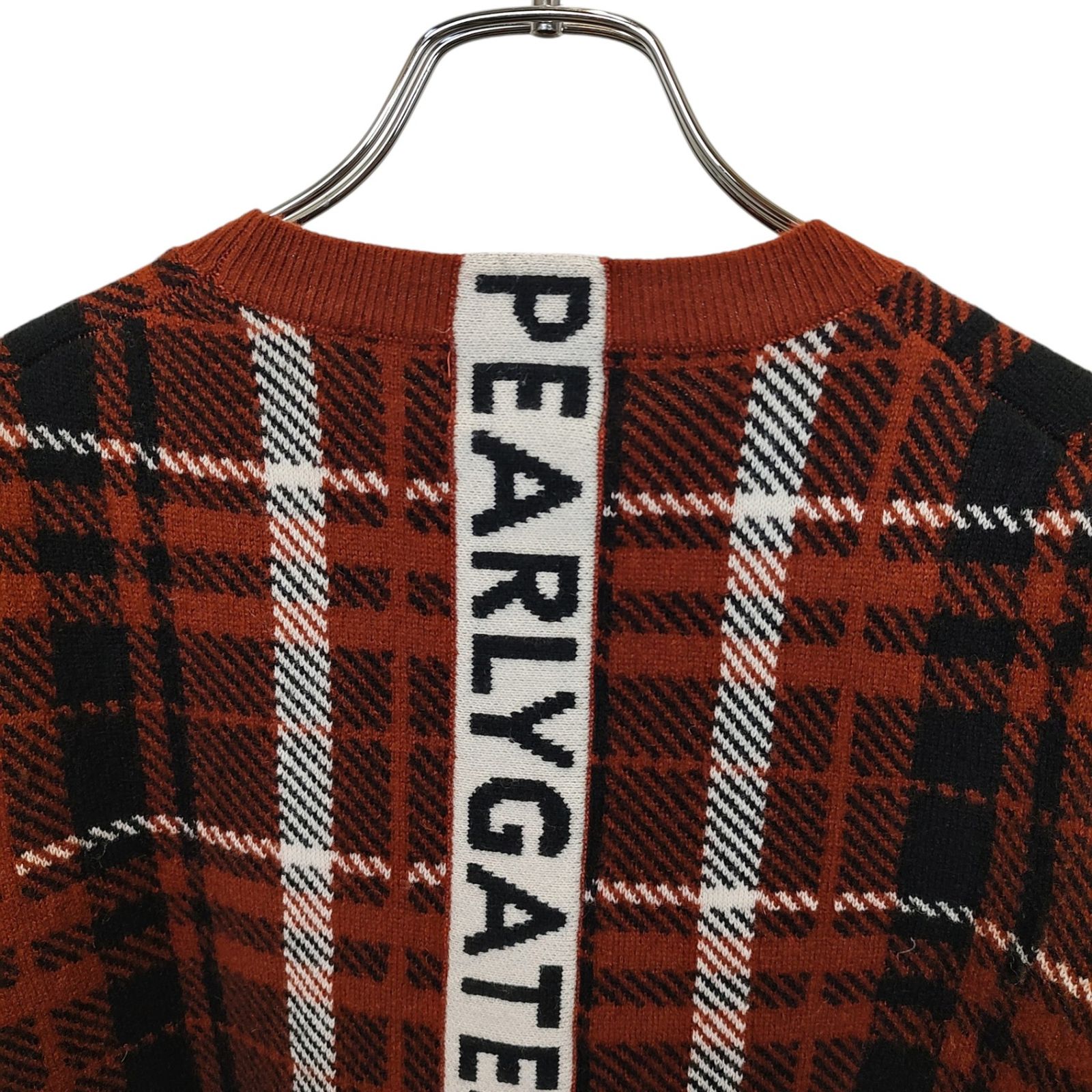 Pearly gates パーリーゲイツ カシミヤ100% 千鳥格子柄 セーター