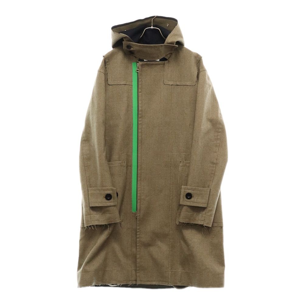 Sacai (サカイ) 22AW Check Bonding Coat 22-02887M 千鳥格子柄 フード