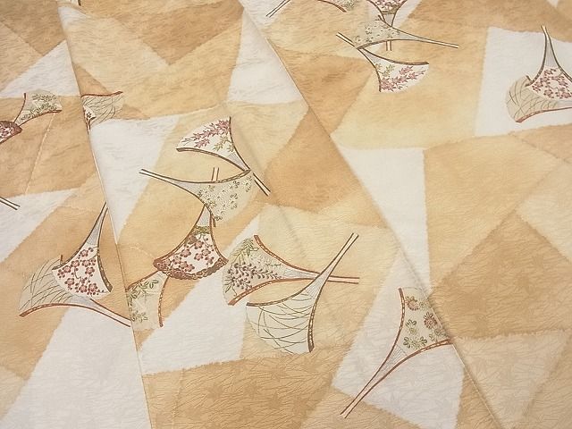 平和屋着物□上質な小紋 切嵌草花文 金彩 逸品 CAAE4527ev 平和屋