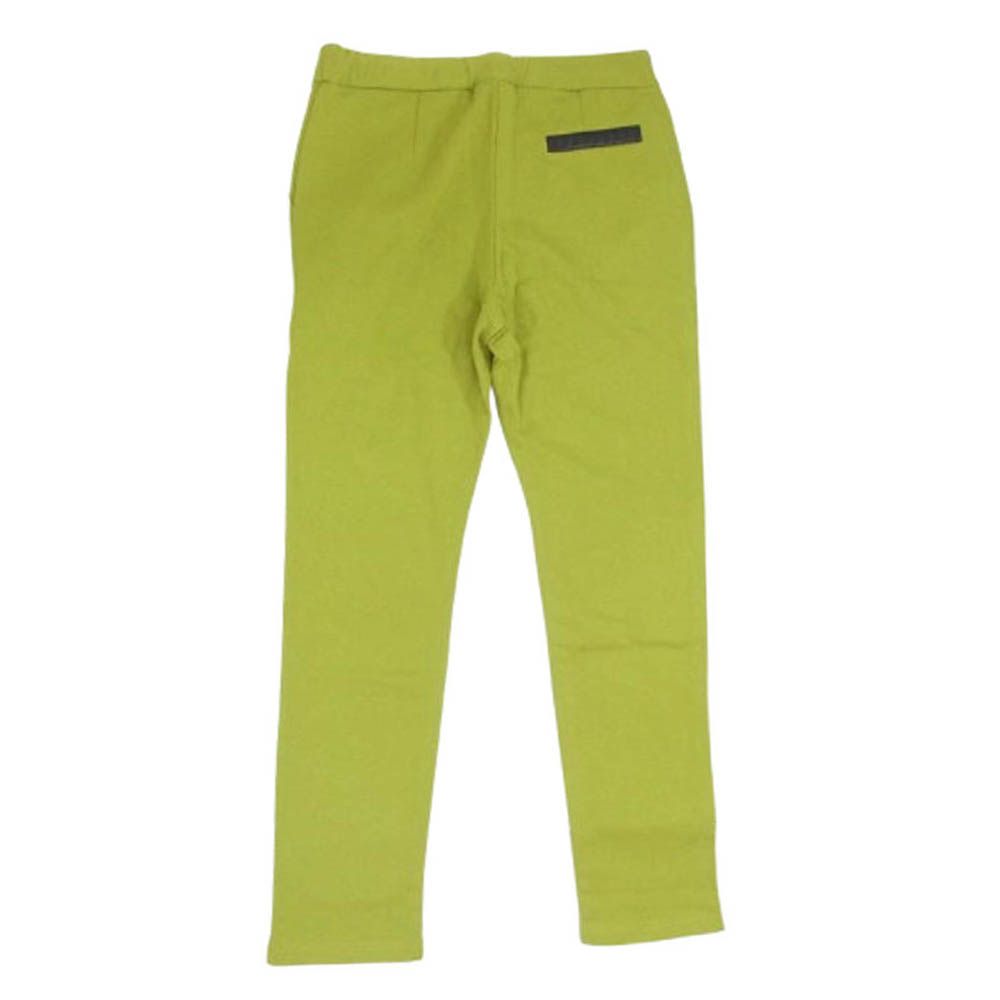 ボッテガヴェネタ 629006 VEQG 0 イントレチャートレザーフラップ付き スウェット パンツ グリーン系 黄緑系 48